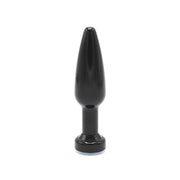 Kiotos - Aluminum Buttplug Met Kristal - Zwart