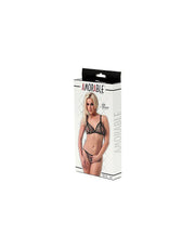 Amorable - Lingeriesetje - Panter Print - Met Open Kruis En Open BH