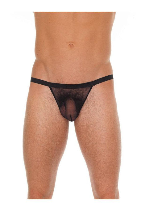 Amorable - Zwarte Transparante Herenstring