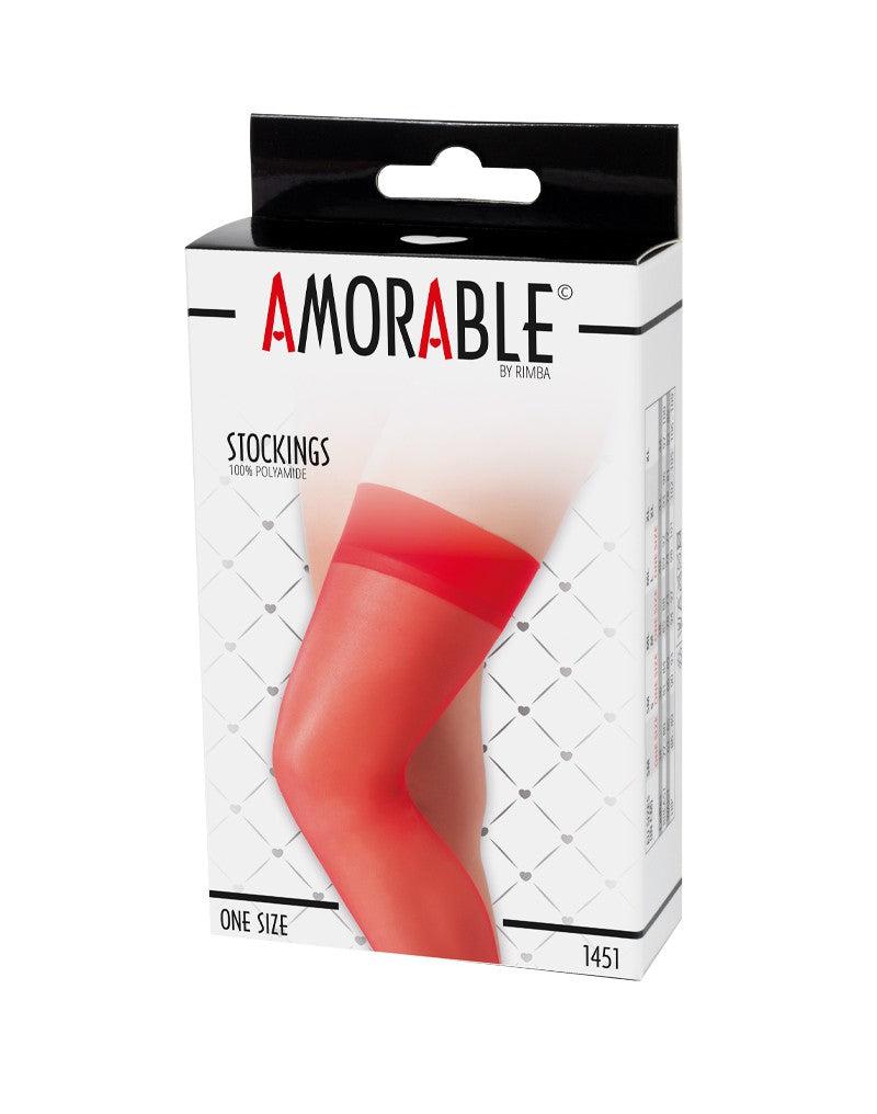 Amorable - Erotische Kousen - Rood - One Size