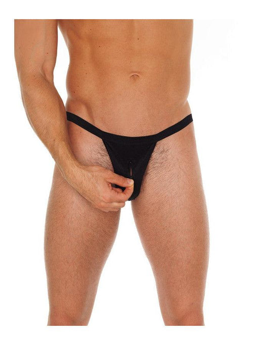 Amorable - Erotische Herenstring - Ritsje Voor - Zwart - One Size