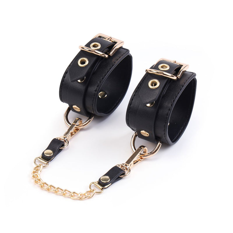 Kiotos - BDSM Fancy 5 Item Kit - Luxe Draagtas met 5 Verschillende BDSM Artikelen - PU Leer (Vegan) - Verkrijgbaar in Rood, Roze en Zwart