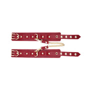 Kiotos - BDSM Fancy 5 Item Kit - Luxe Draagtas met 5 Verschillende BDSM Artikelen - PU Leer (Vegan) - Verkrijgbaar in Rood, Roze en Zwart