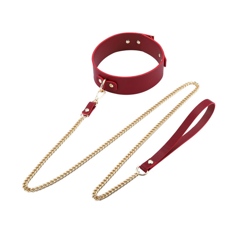 Kiotos - BDSM Fancy 5 Item Kit - Luxe Draagtas met 5 Verschillende BDSM Artikelen - PU Leer (Vegan) - Verkrijgbaar in Rood, Roze en Zwart