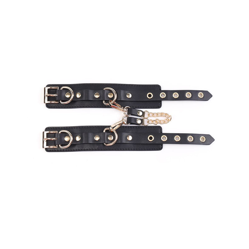 Kiotos - BDSM Fancy 5 Item Kit - Luxe Draagtas met 5 Verschillende BDSM Artikelen - PU Leer (Vegan) - Verkrijgbaar in Rood, Roze en Zwart