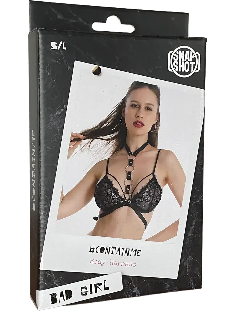 Snapshot Bad Girl - #containme- Body Harnasje - One Size - Zwart-Erotiekvoordeel.nl