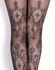 Ballerina Fantasy Hold-up Kousen Feeling Blue - 20 Denier - Zwart/Blauw