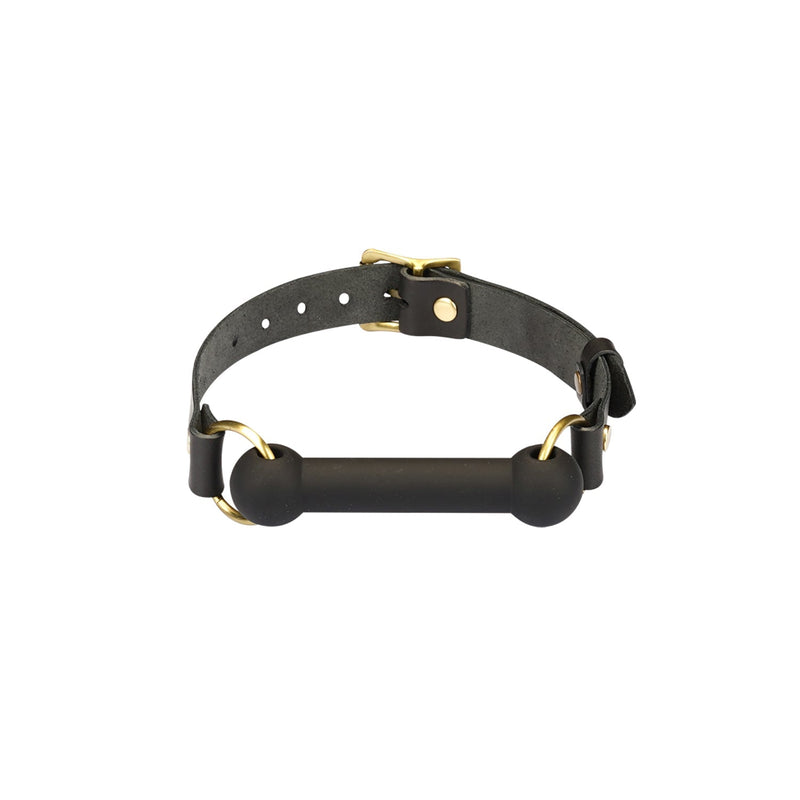 Liebe Seele - Samurai - Stoere Bit Gag met Messing Hardware - Zwart - Uit Japan