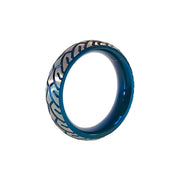 Black Label - Blue Racer Cockring - RVS - Blauw/Zilver