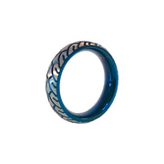 Black Label - Blue Racer Cockring - RVS - Blauw/Zilver