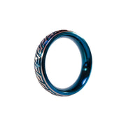 Black Label - Blue Wave Cockring - RVS - Blauw/Zilver