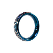 Black Label - Blue Wave Cockring - RVS - Blauw/Zilver