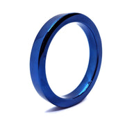 Black Label - BlueBoy - Platte Cockring - RVS - Blauw