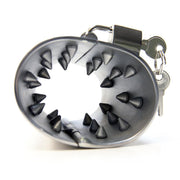 Black Label - CBT Ball Stretcher met Spijkers aan Binnenkant en Hangslotje