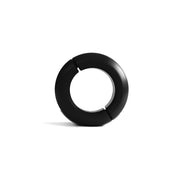 Black Label - Donut Ballstretcher - 30 x 35 mm - RVS - Mat Zwart