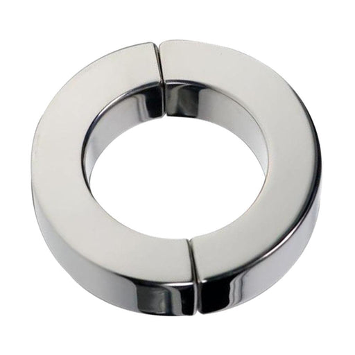 Black Label - Magnetische Scharnierende Cockring - RVS