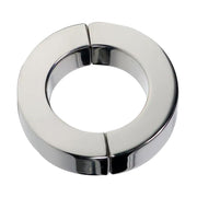 Black Label - Magnetische Scharnierende Cockring - RVS