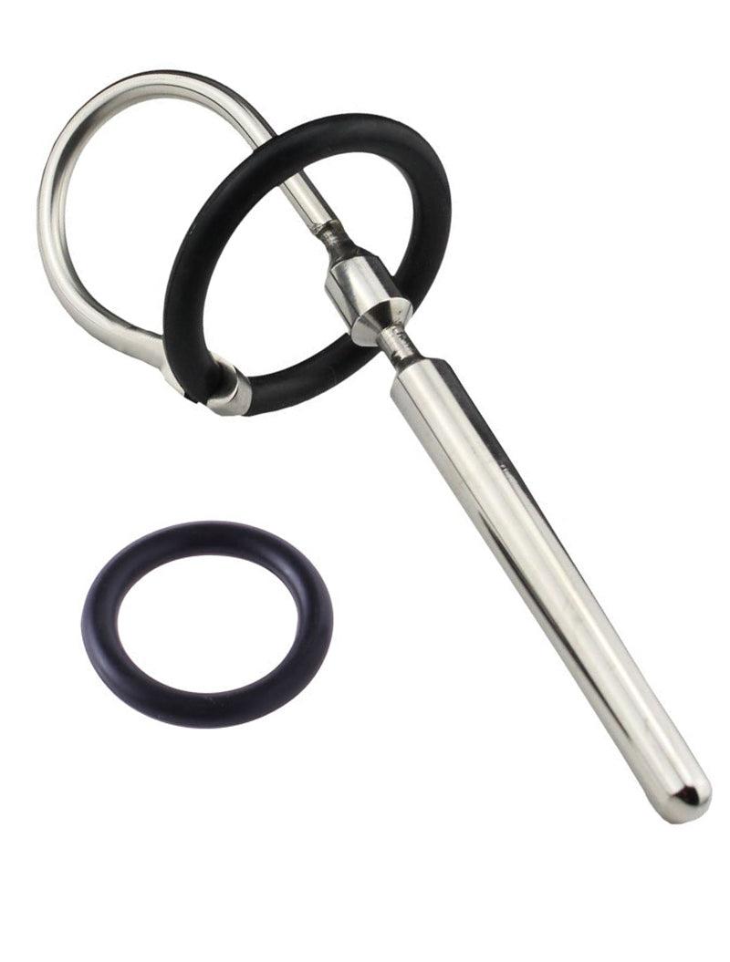 Black Label - Smooth and Deep - Penis Plug - Urethral Stretcher met Siliconen Ringen