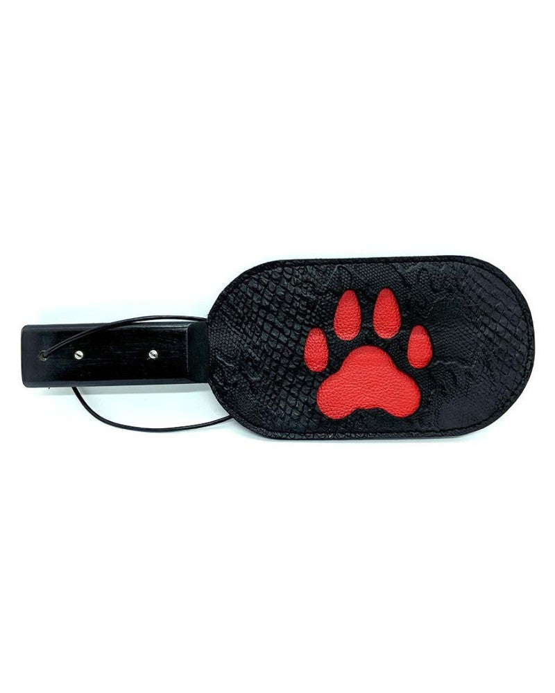 Black Label - Puppy Paw Paddle - Leer - Zwart