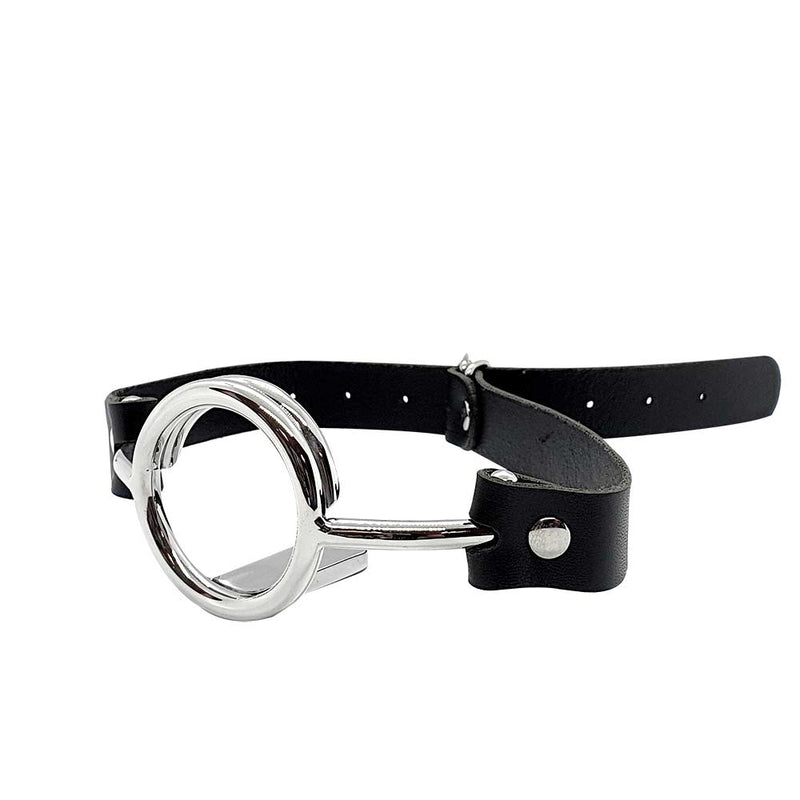 Black Label - Ring Gag met tongspatel - RVS