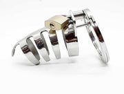Black Label - The Classic - Klassieke RVS Half Open Peniskooi met slot
