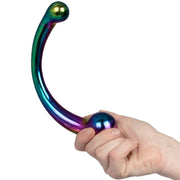 Black Label - The Rainbow Curvy - Dubbelzijdige Metalen Dildo - RVS