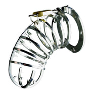 Black Label - The Spiked Cock Cage - Kuisheidskooi met Spikes - RVS