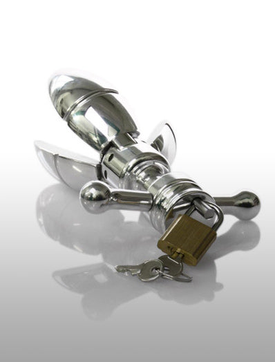 Black Label - The Ultimate Asslock - Anale Kuisheid Buttplug met slot - RVS
