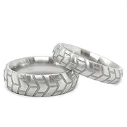 Black Label - Tire XL - Zware RVS Cockring met Bandenprofiel