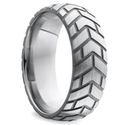 Black Label - Tire XL - Zware RVS Cockring met Bandenprofiel
