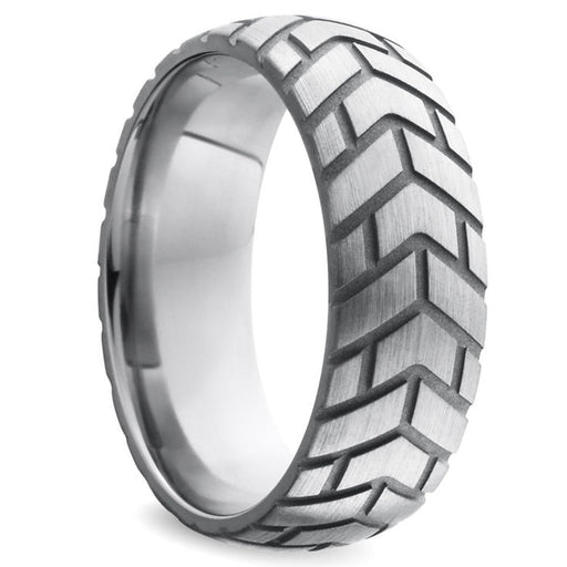 Black Label - Tire XL - Zware RVS Cockring met Bandenprofiel