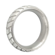Black Label - Tire - Zware RVS Cockring met Bandenprofiel