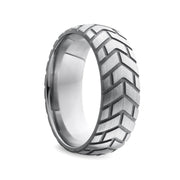 Black Label - Tire - Zware RVS Cockring met Bandenprofiel