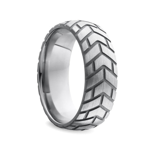 Black Label - Tire - Zware RVS Cockring met Bandenprofiel