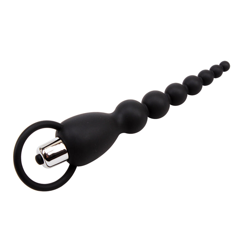 Black Mont - Elite Power Beads - Vibrerende Anaal Kralen - Zwart-Erotiekvoordeel.nl