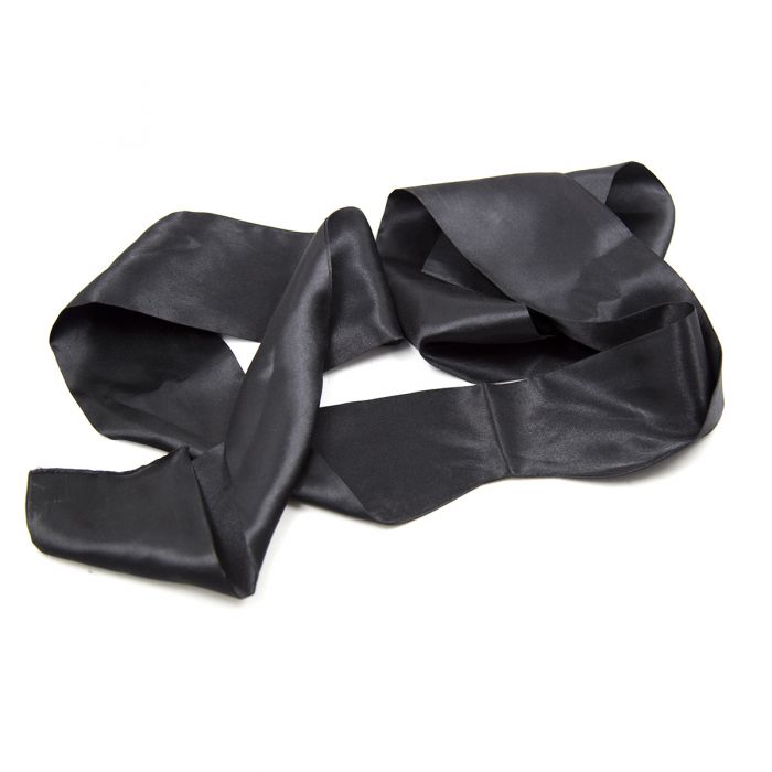 Blinddoek Van Zwart Satijn
