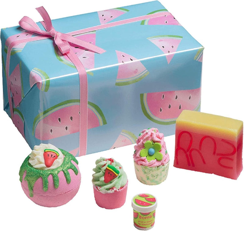 Bomb Cosmetics - Bad Geschenkset - Thanks a Melon - met handgegoten zeep, bath bombs en meer!-Erotiekvoordeel.nl