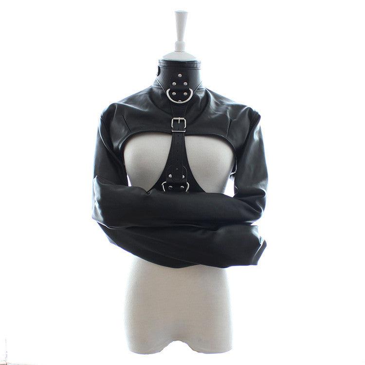 Bondage Body Bag/Dwangbuis Nylon En PU Leer - Maat S/M