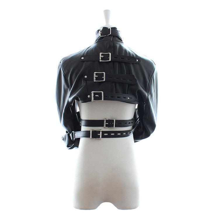 Bondage Body Bag/Dwangbuis Nylon En PU Leer - Maat S/M