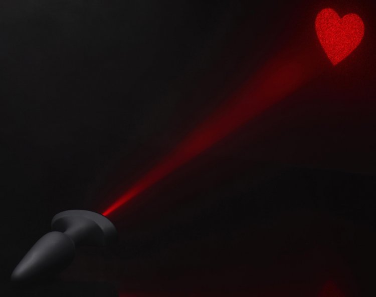 BootySparks - Heart Laser - Buttplug met Laser Projectie