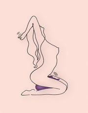 Bouncy Bliss - Flow - Zit-vibrator - Hands-free Vibrator - Vibrator-kussen - Paars