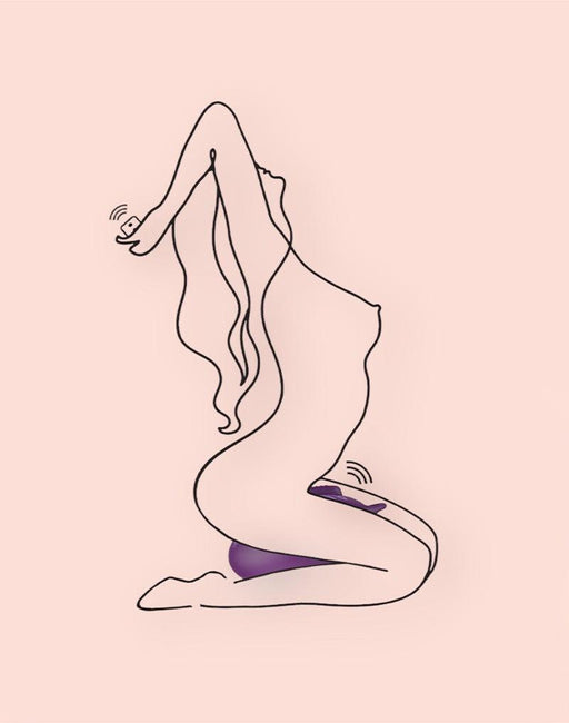 Bouncy Bliss - Flow - Zit-vibrator - Hands-free Vibrator - Vibrator-kussen - Paars