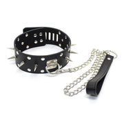 Brede collar Met spikes
