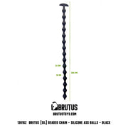 Brutus - Beaded Chain - Anaalketting - Anaal Kralen - Siliconen - Zwart