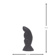 Brutus - Bum Buddy - Vulcan - Anaal Dildo - 5 maten - Liquid Siliconen - Zwart