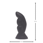 Brutus - Bum Buddy - Vulcan - Anaal Dildo - 5 maten - Liquid Siliconen - Zwart