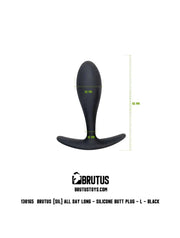 Brutus - Siliconen Buttplug - All Day Long - 3 maten-Erotiekvoordeel.nl