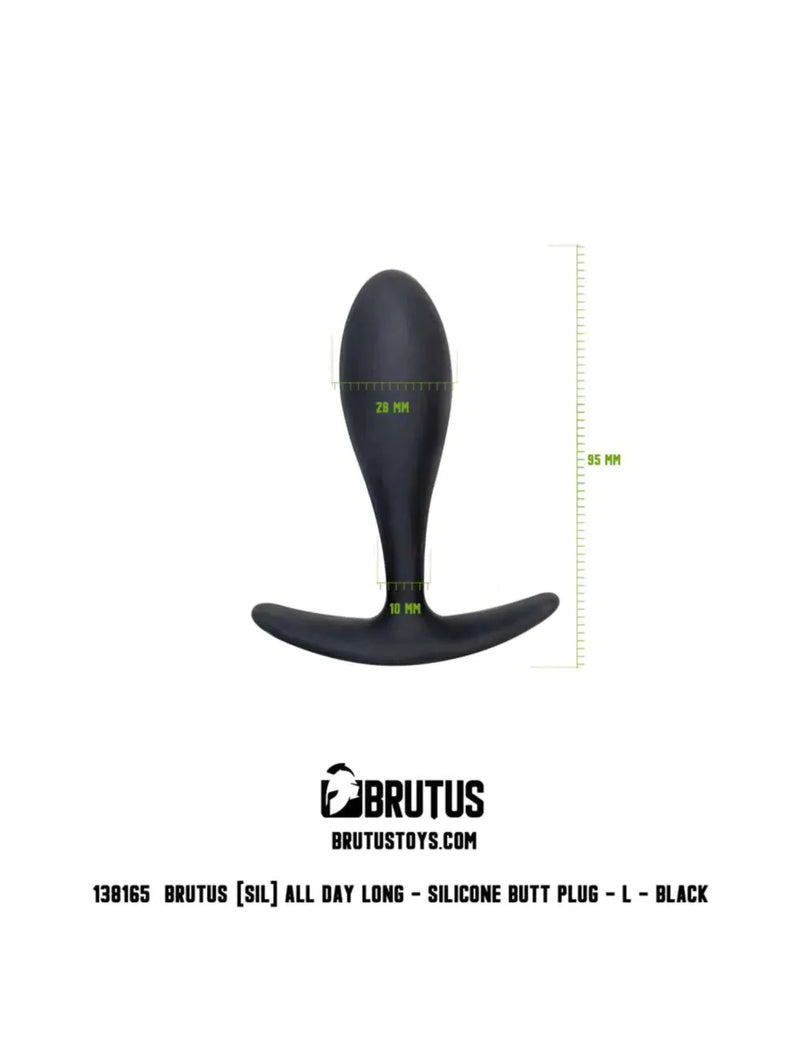Brutus - Siliconen Buttplug - All Day Long - 3 maten-Erotiekvoordeel.nl