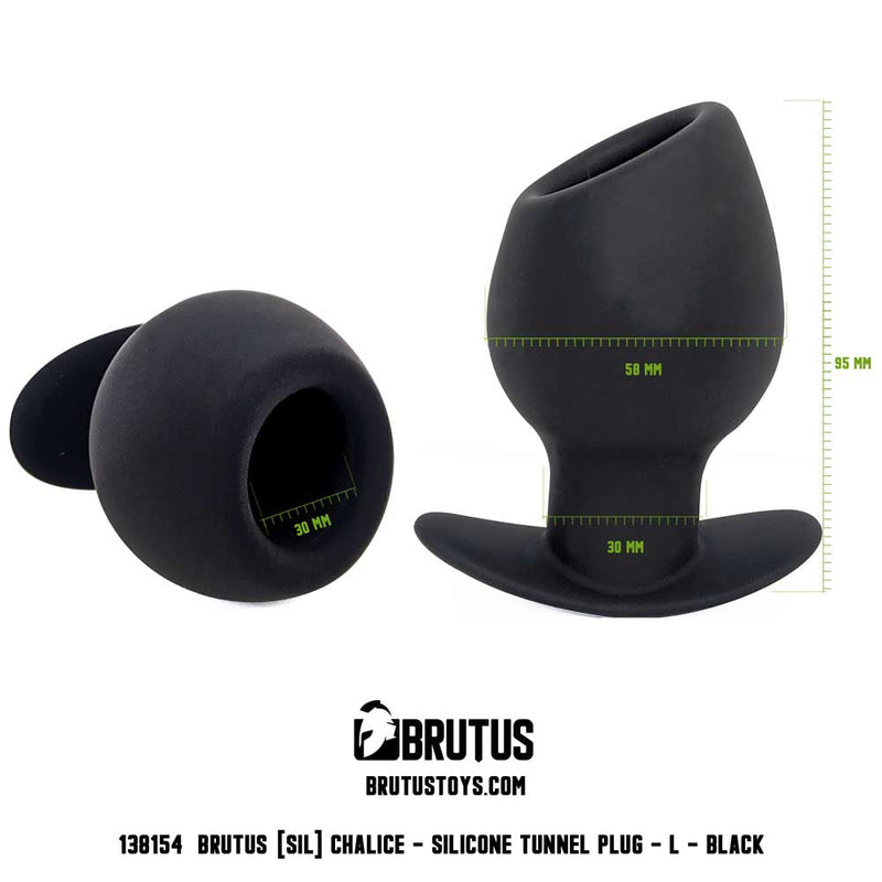 Brutus - Chalice - Siliconen Tunnel Buttplug - 3 maten