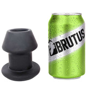 Brutus - Gobbler - Silicone Tunnel Plug - Buttplug - Siliconen - Zwart - 3 maten